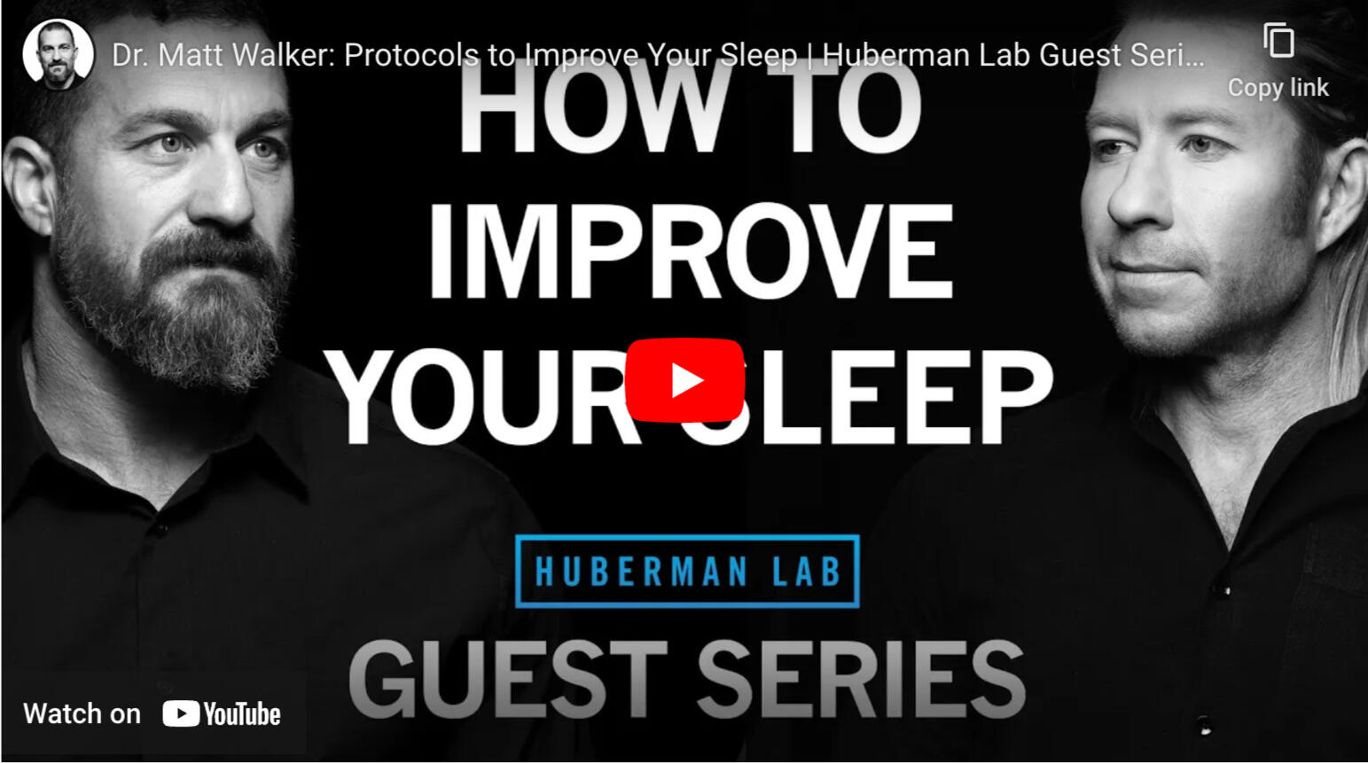 Sleep Series Ep. 2: Protocols to Improve Sleep